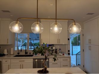 Four light chandelier fixture