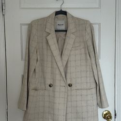  Madewell Check Blazer — Size S