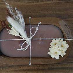 Beeswax Dough Bowl Candles