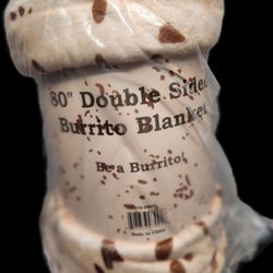 80" Doblle Sided Burrito  Blanket