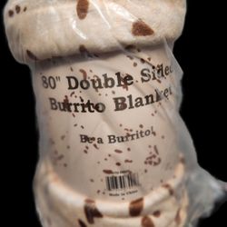 80" Doblle Sided Burrito  Blanket