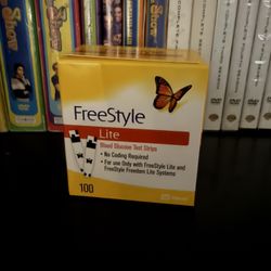 Freestyle Lite Blood Glucose Test Strips 100 Count 