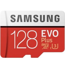SAMSUNG 128GB EVO Plus Class 10 Micro SDXC  (MB-MC128GA)
(Brand New)

