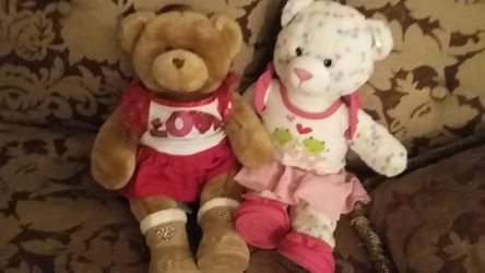 2 build a bear w shoes and clothes 30 both firm