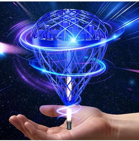 Flying Orb Ball Bouncing Toys - Cosmic Galaxy Hove Ball Hand Controlled Leap Drone with LED Lights, 3D Flips Cool Spinner Outdoor Indoor Toy Gifts for