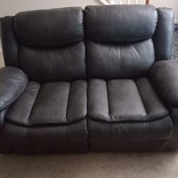 Leather Recliner Sofa