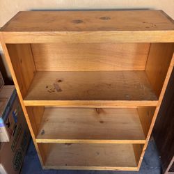 Caramel Bookcase 3 Shelves