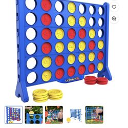 Hasbro Giant Connect 4 Edition Board Game, Plastic Blue