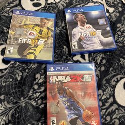 Ps4 Games: NBA2K15, FIFA 17, & FIFA 18