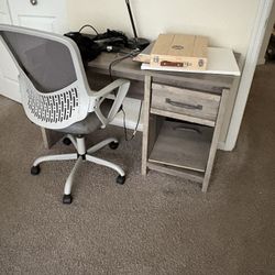 Used Desk And Desk Chair 