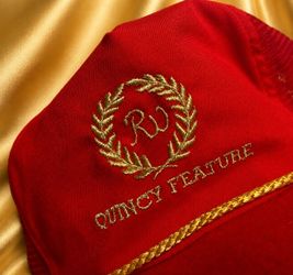 RARE Quincy Feature AQHA Red Gold Hat Cap Original 80’s Vintage Horse Equestrian Collectible Memorabilia Louisville, KY NEW Deadstock Town Talk Brand