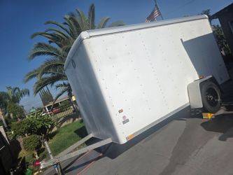 White Enclosed Cargo Trailer