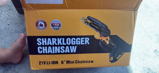 Chainsaw 6 Inch Cordless, 2 Rechargeable Batteries Powered (All 40V Large Capacity) and Charger