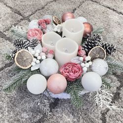 new hand made christmas candles holder 