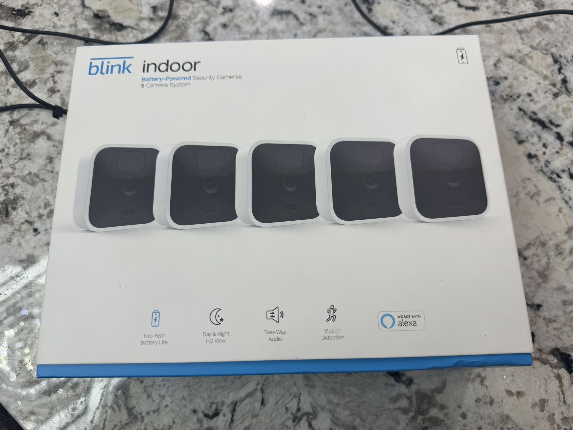 Brand New Blink Indoor 5 Camera System Wireless