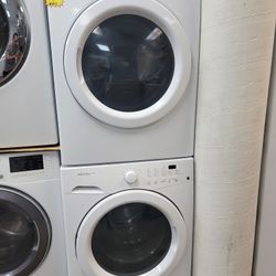 Frigidaire Compact Front Loading Washer And Stackable Gas Dryer Set 27W 28D 36H