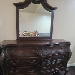 Large Mirrored Dresser and small dresser