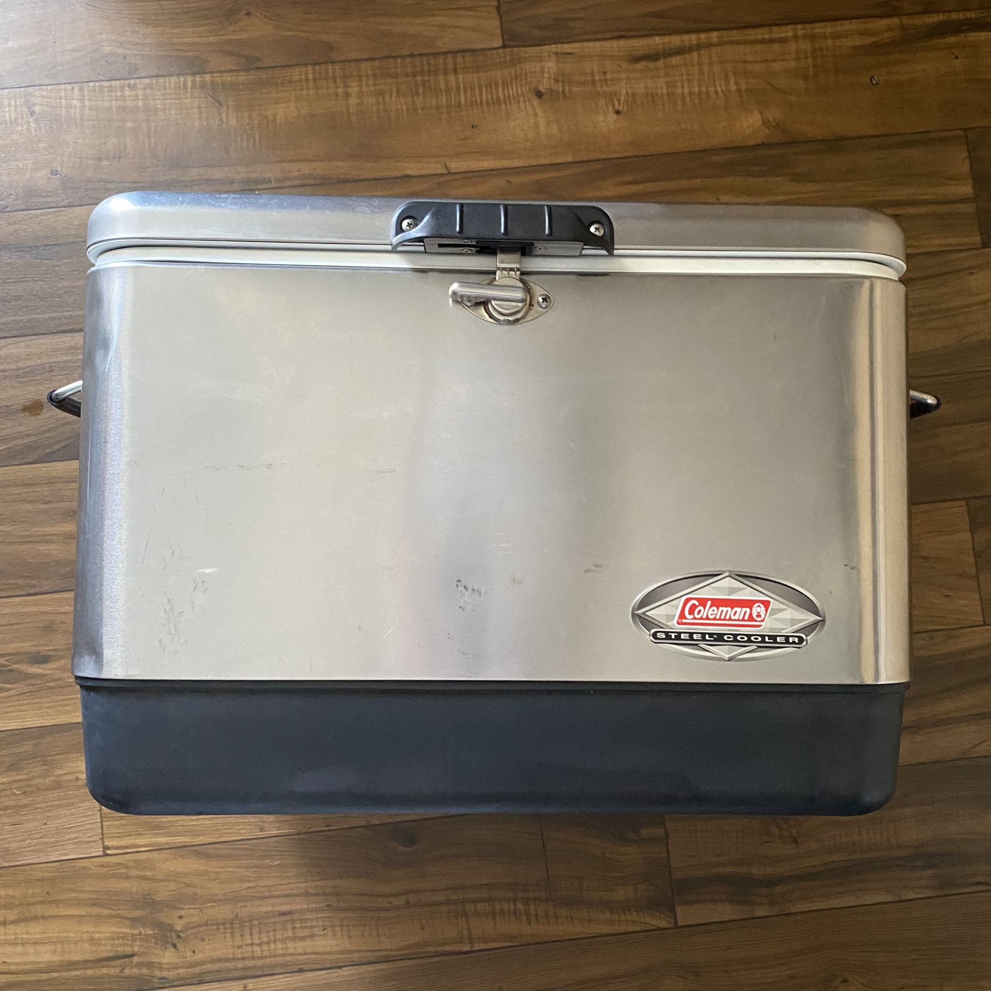 Coleman Stainless Steel Belted Cooler/ Ice Chest