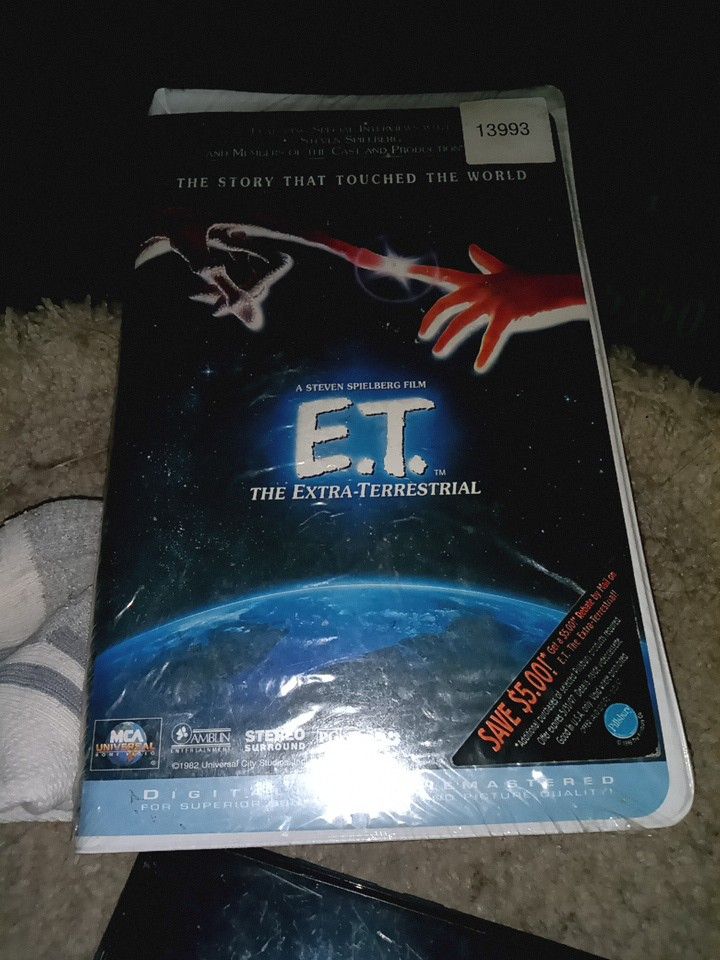 VHS Movie Tape E.T. Thx