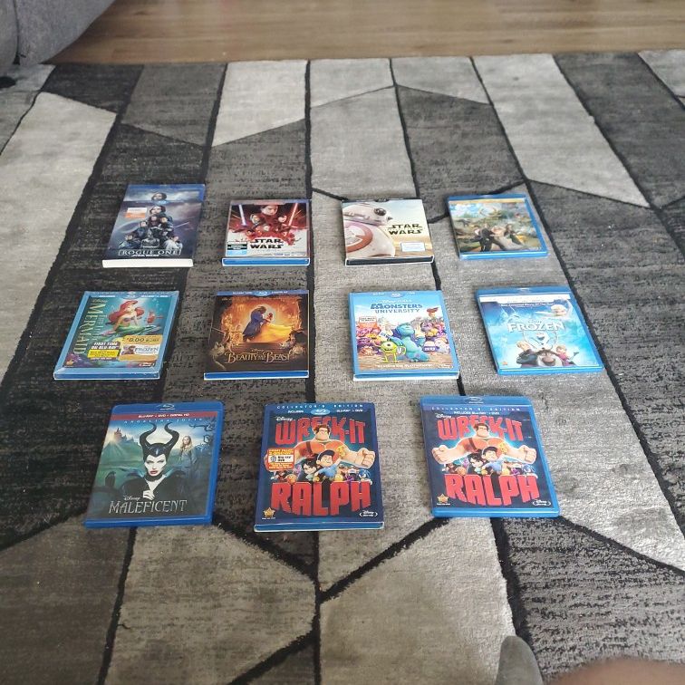 Disney Blu Rays (Lot of 11)