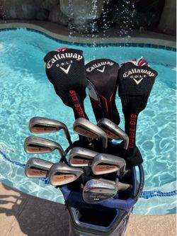 13PC TAYLORMADE CALLAWAY MENS FULL GOLF CLUBS SET **ALL GRAPHITE**