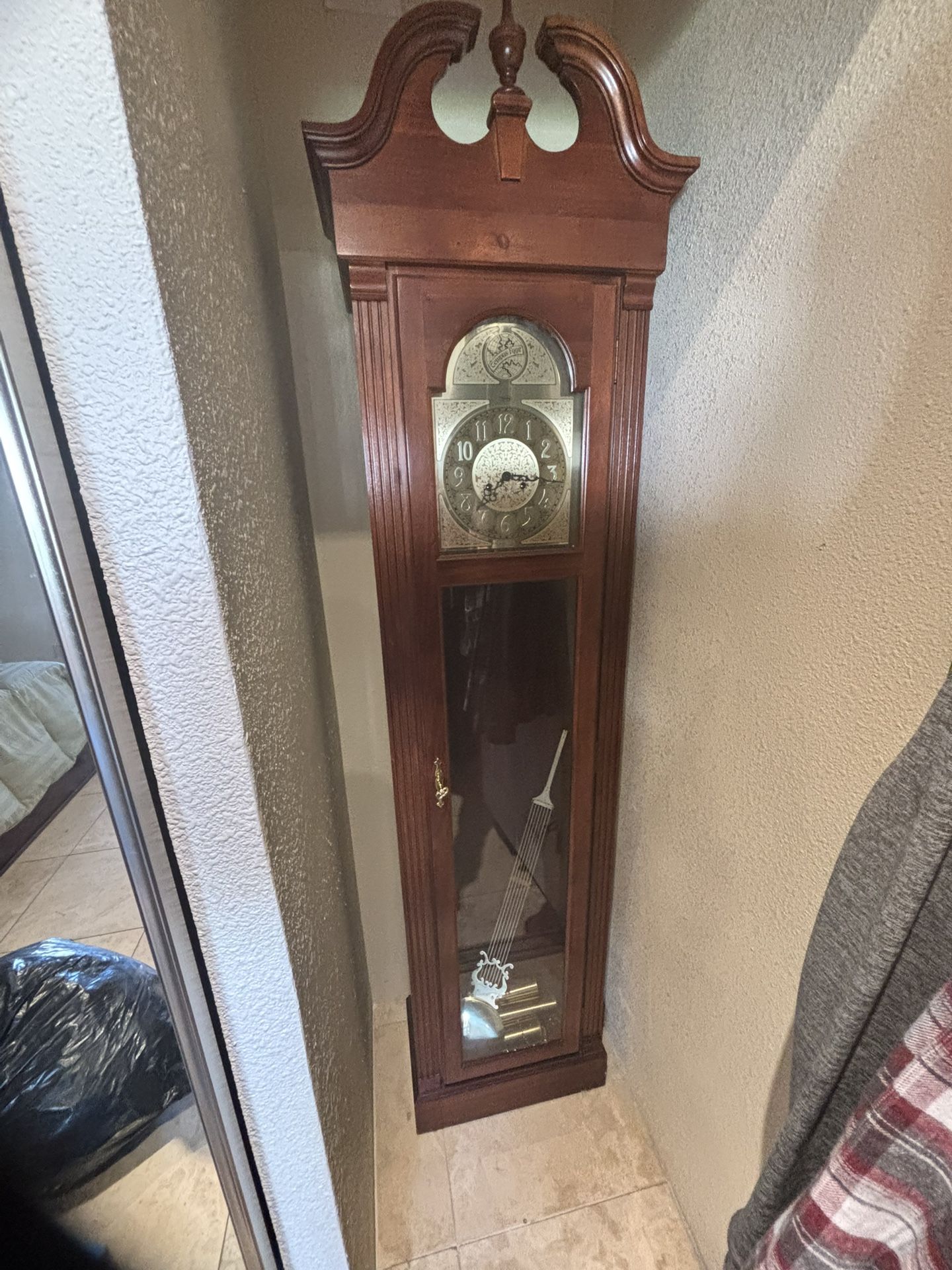 Tempus fugit Grandfather Clock