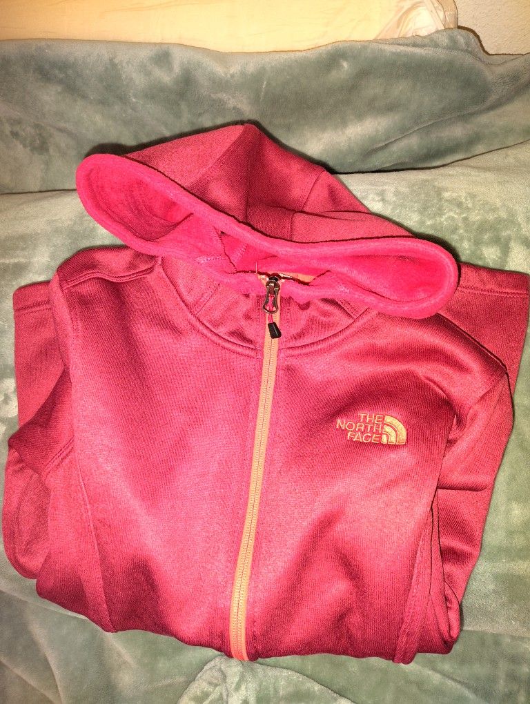 Ladies Maroon Fleece North Face