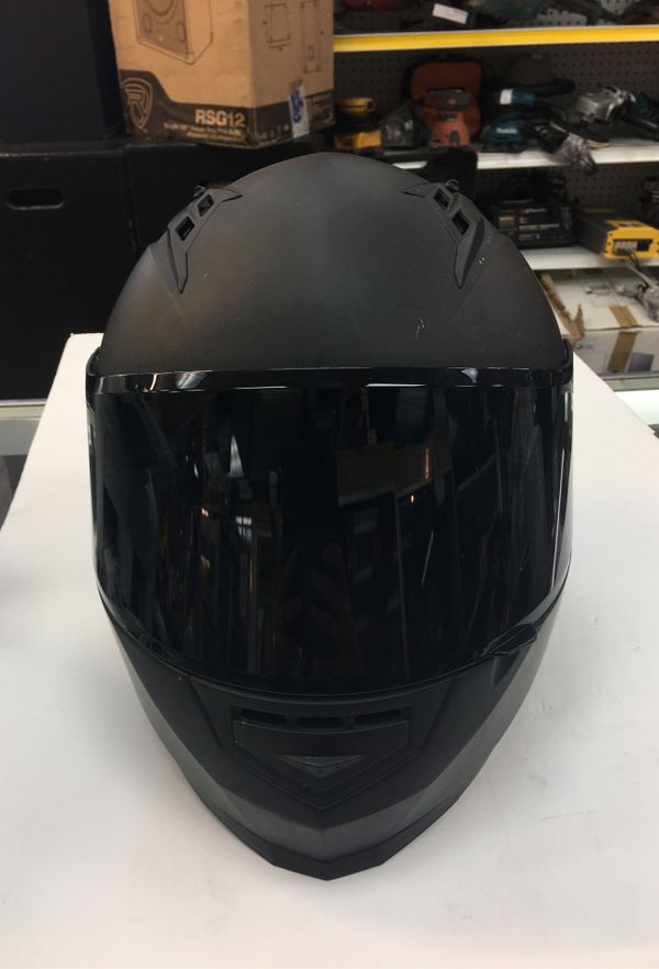 GLX GX11 black full face motorcycle helmet size XL extra large for Sale