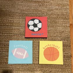 Set Of Canvas Sports Prints