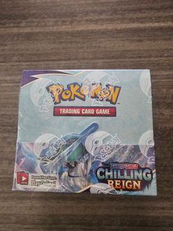 Pokemon Chilling Reign Booster Box *small tear in bottom*