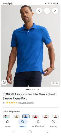 Royal Blue Polo Men's Medium