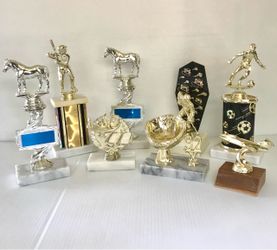 8 Trophies Various Sport & Academic Awards Will Sell Separately Tap See More for All Info