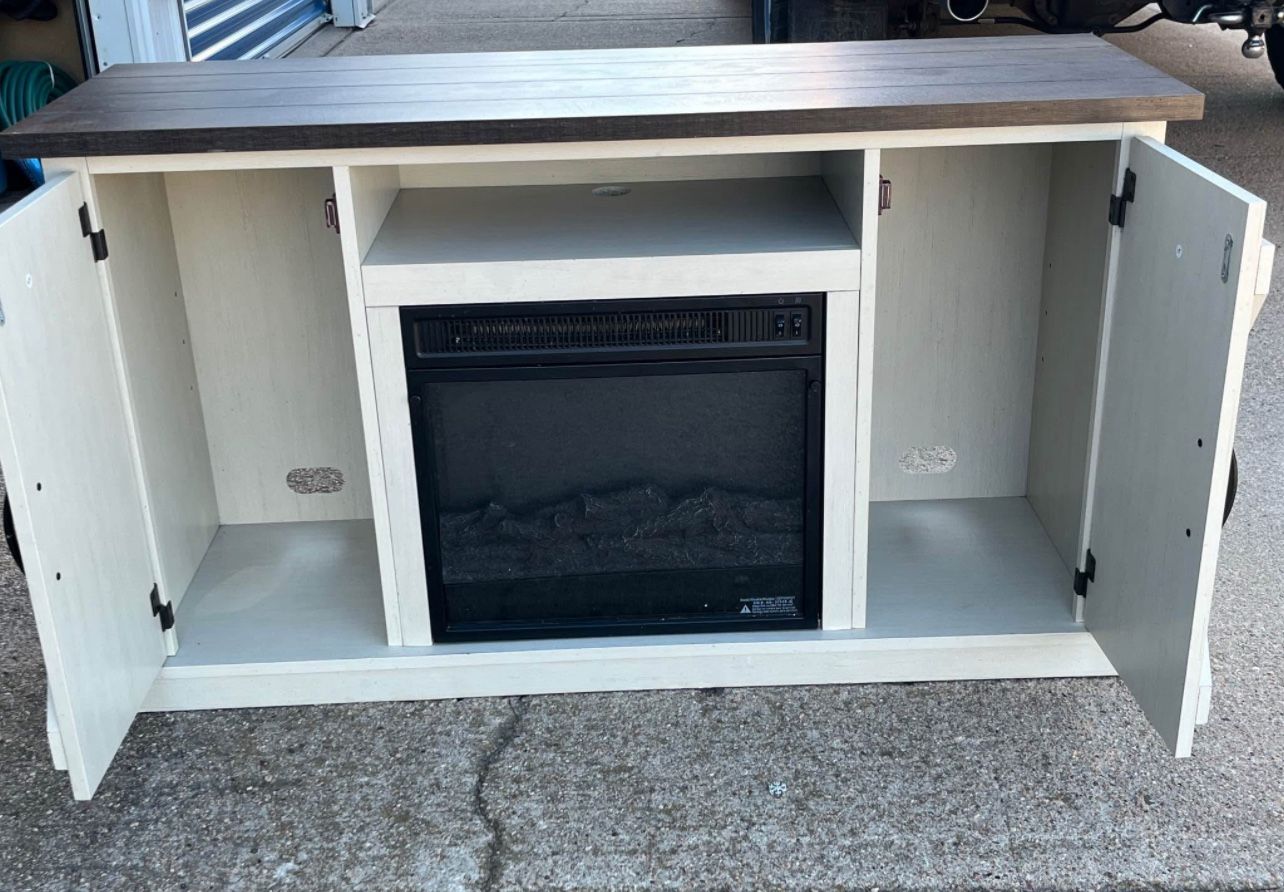Fire place. Fits a 60” TV