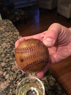 Connie Mack signed baseball