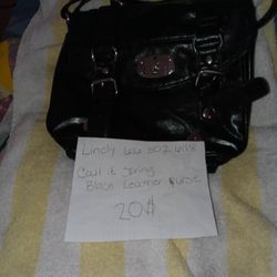 Call It Spring Black Leather Backpack Purse