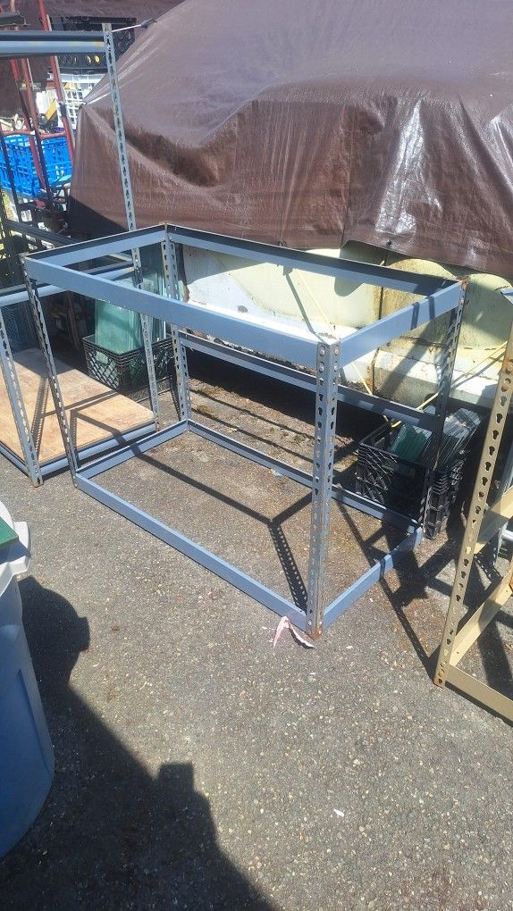 4 FOOT TALL SHELF 3 LEVEL NO WOOD $15 EACH