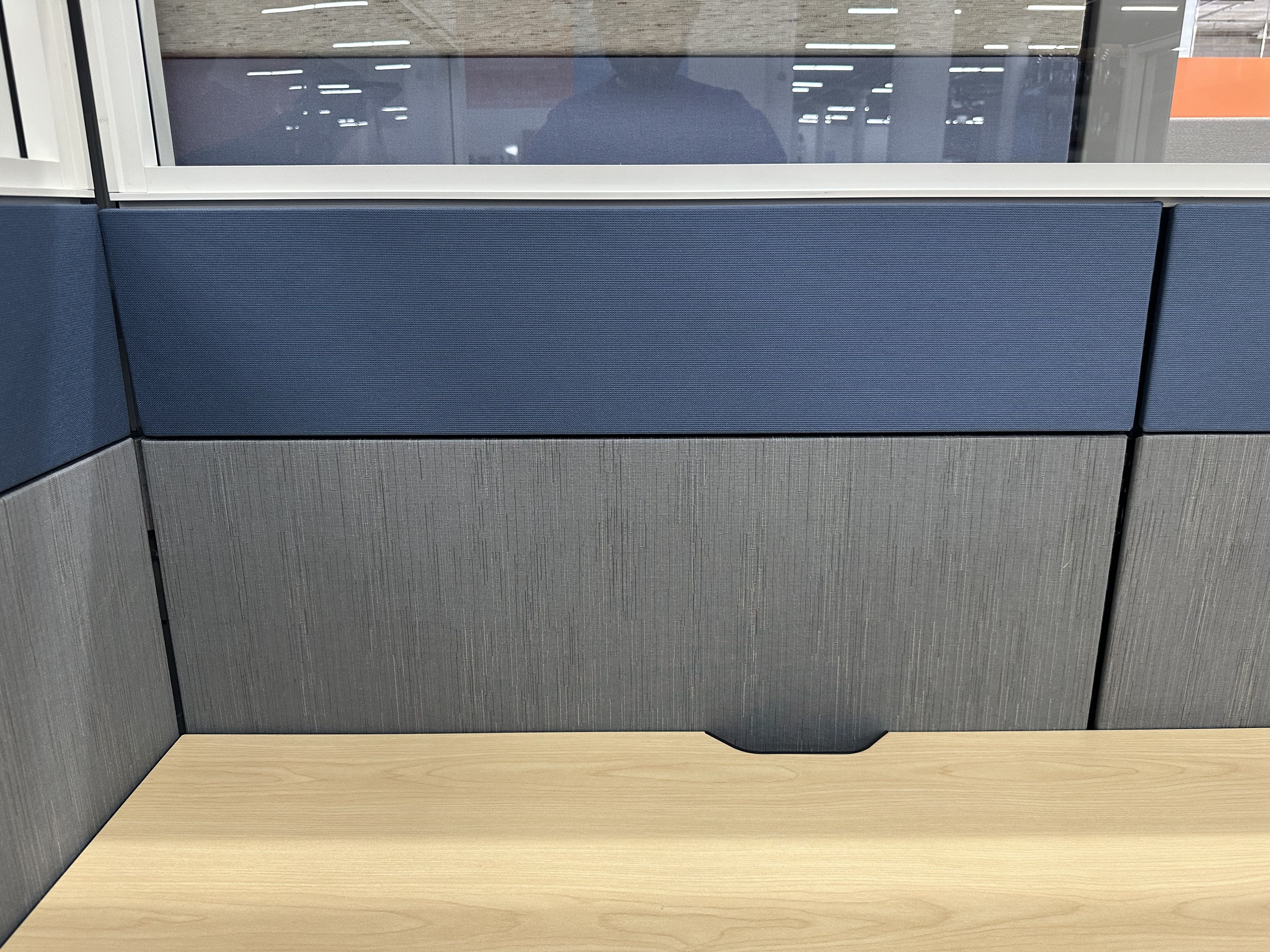 Haworth Compose Cubicle with Framed Glass (6'D x 6'W x 66"H)