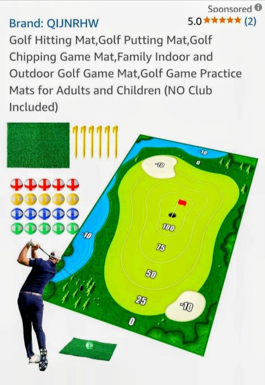 New In Box. Golf β³ Putting, Practicing Etc MAT. No Club Included. New Wrapped In Plastic & In Box. See π Photos. Cash, Pickup Only