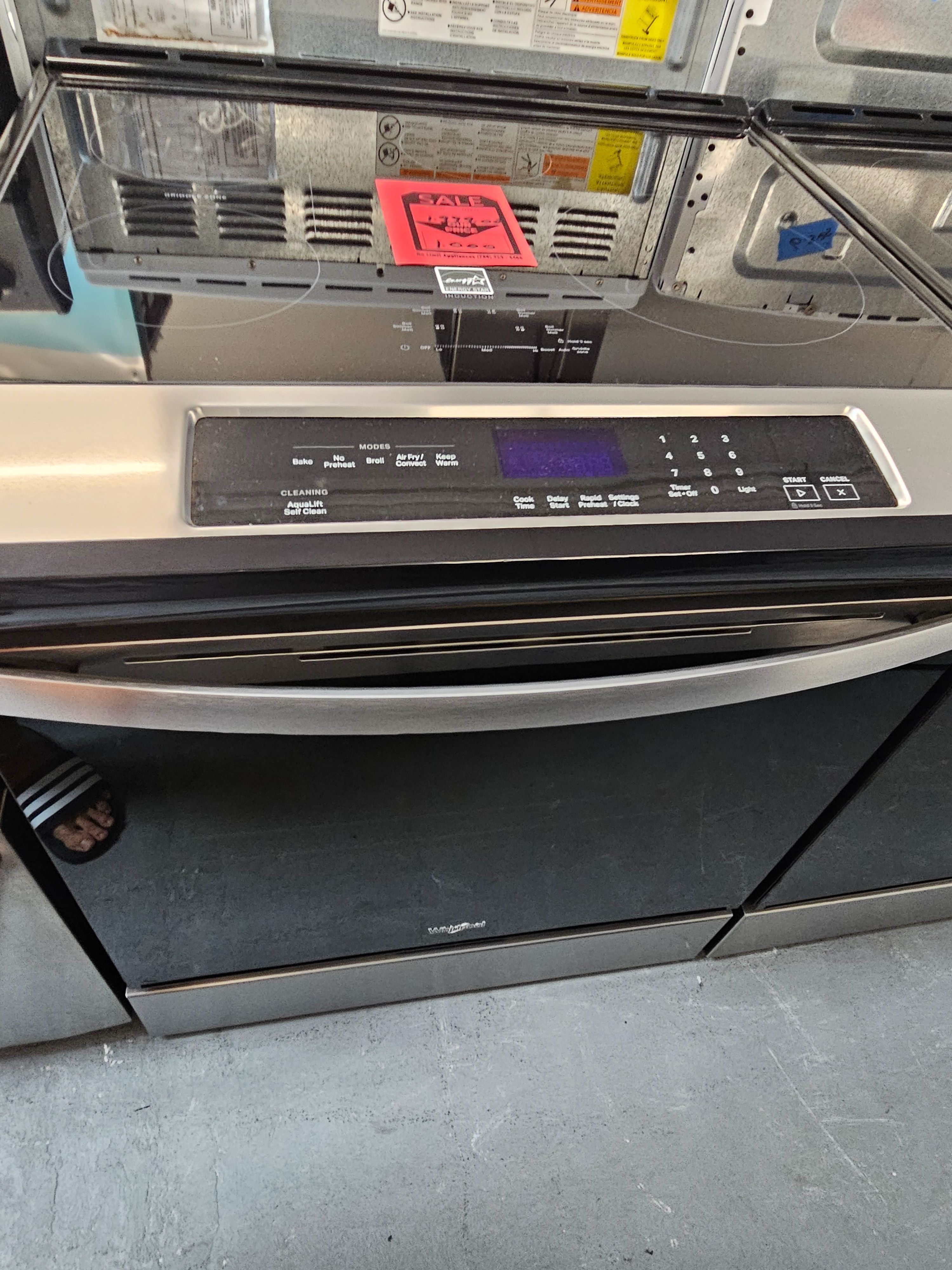 Brand New Whirlpool Slide In Cooktop Stove Oven