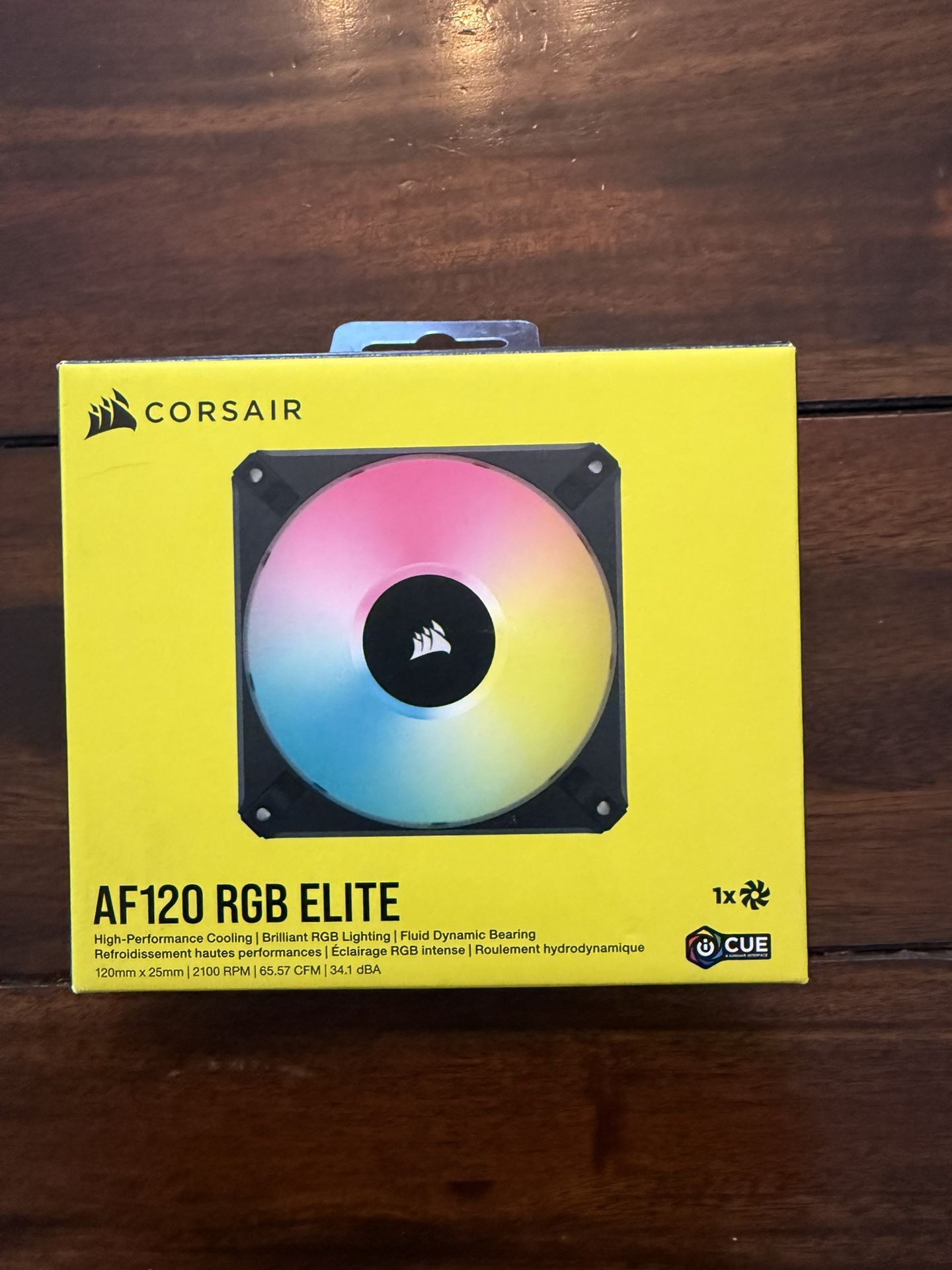 CORSAIR - AF120 RGB ELITE 120mm Computer Case Fan with AirGuide Technology - Black