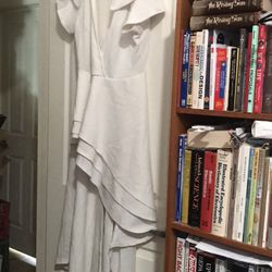 XL White Polyester Dress