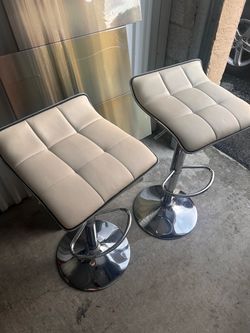 Set of 2 Adjustable Bar Stools