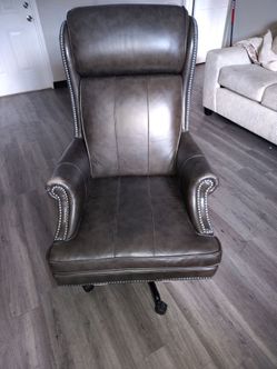 Parker house leather chair