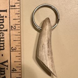 Hand Made Antler Keychain New