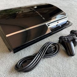 ***NO TRADES!!!*** 80 GB PlayStation 3 CECHE01 ***plays PS2 disks***