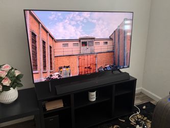 All furniture- tv , stand , sofas and table