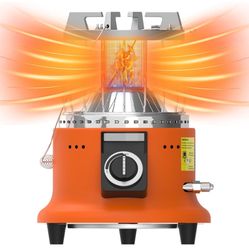Buyplus Propane Heater, 13000 BTU Indoor Propane Heater, 2-in-1 Portable Patio Heater with Handle, Patio Outdoor Heater for Tent, Ice Fishing, Greenho