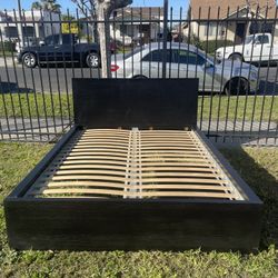Black IKEA Malm Queen Bed Frame ( Drawers Are Sold )