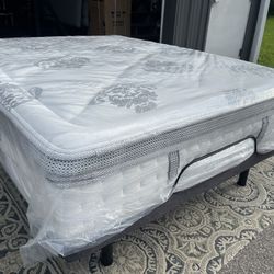 New Queen Size 14” Cool Gel Memory Foam Hybrid Mattress ONLY 