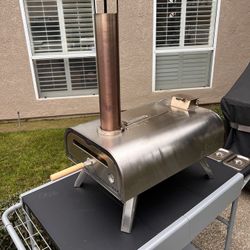 Big Horn 16” Pellet Pizza Oven With Pizza Cart And Covers  